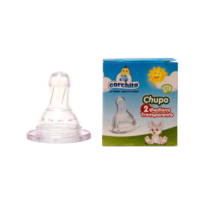 Chupo Corchito Blanco # 2 Mediano