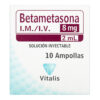 BETAMETASONA 8MG/2ML 10 AMPOLLA VT