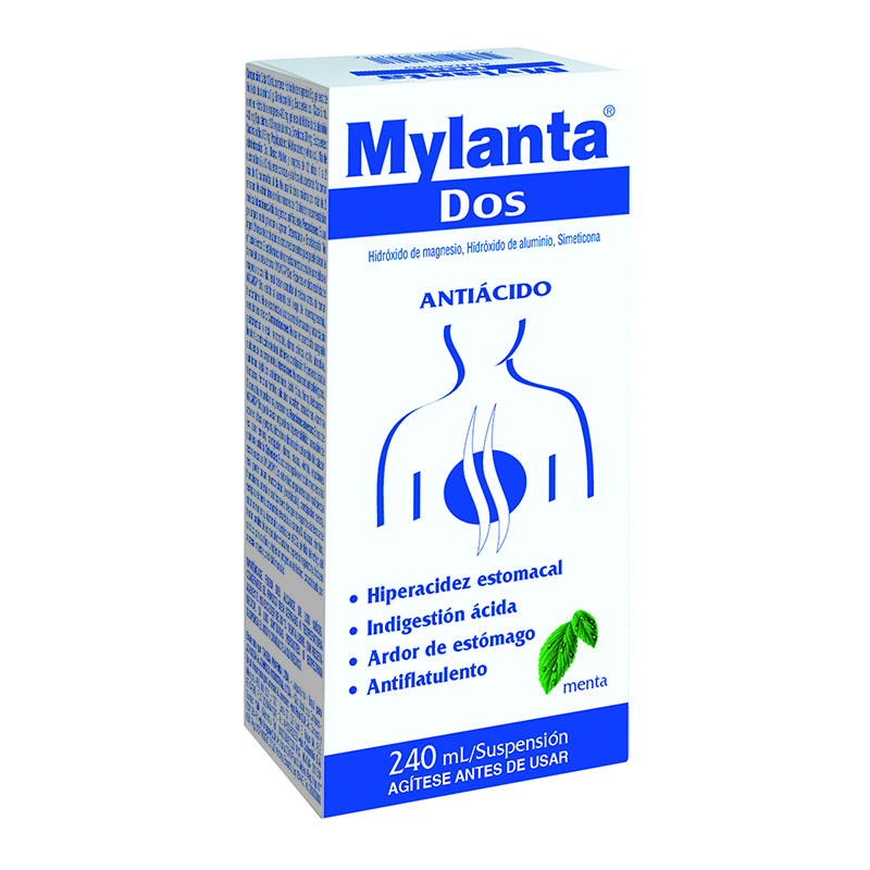 Mylanta Dos Menta Liquida 240 Ml - Imagen 2