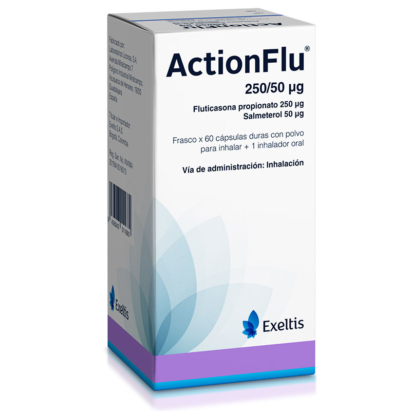 Actionflu 250/50 Mcg 60 Cápsulas - Imagen 2